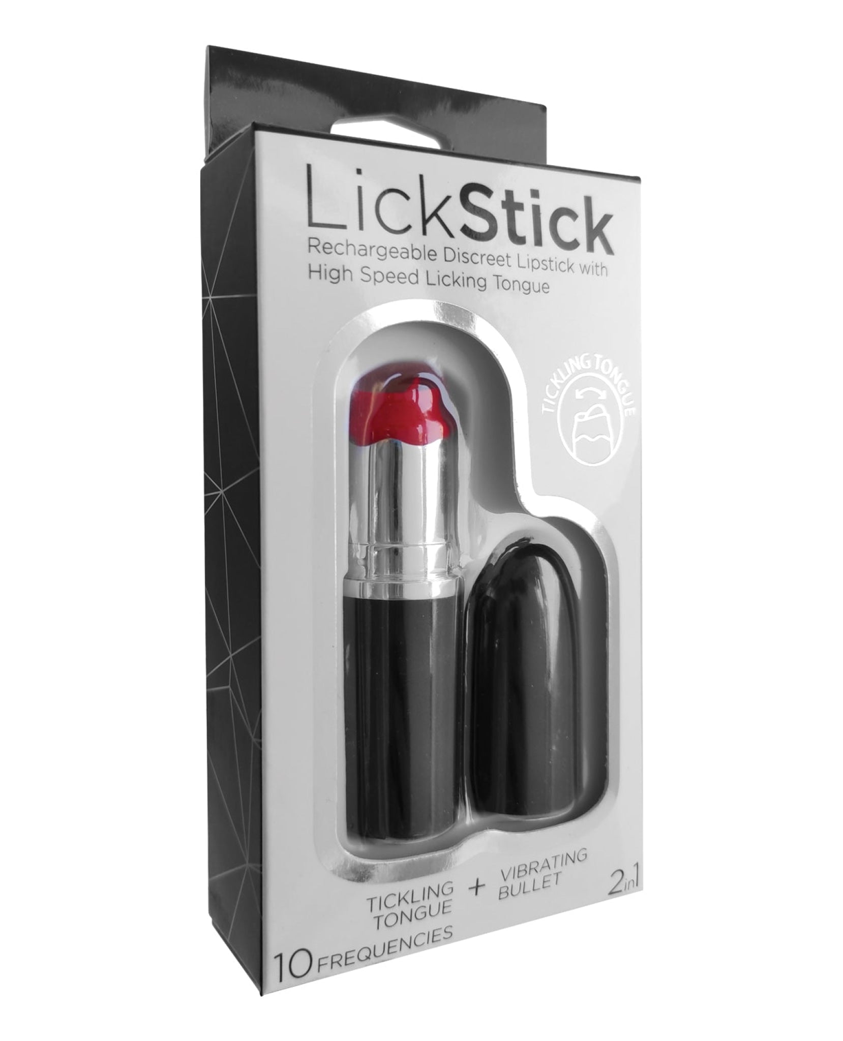 Lick Stick Rechargeable Discreet Lipstick Bullet W-high Speed Licking Tongue Hott Products