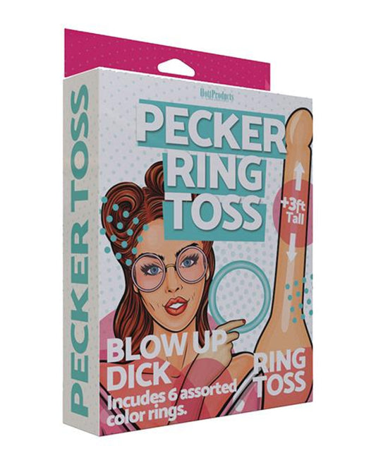 Inflatable Pecker Ring Toss - Asst. Color Rings Hott Products 1657