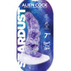 Stardust Alien Cock Silicone Textured Dildo - Purple Hott Products