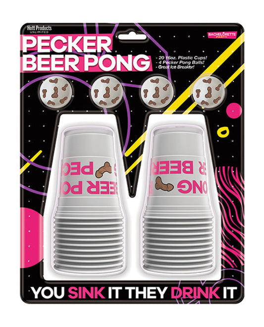 Pecker Beer Pong Game W/balls Hott Products 1657