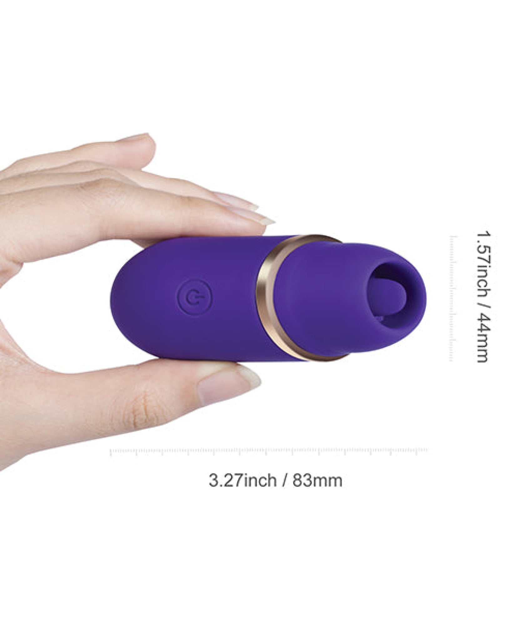 Abby Mini Clit Licking Vibrator Tongue Sex Toy - Purple Uc Global Trade