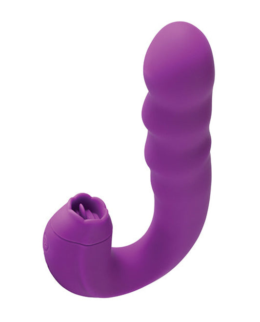 Lilian G-spot Vibrator W/rotating Head & Vibrating Tongue - Purple Uc Global Trade 1657