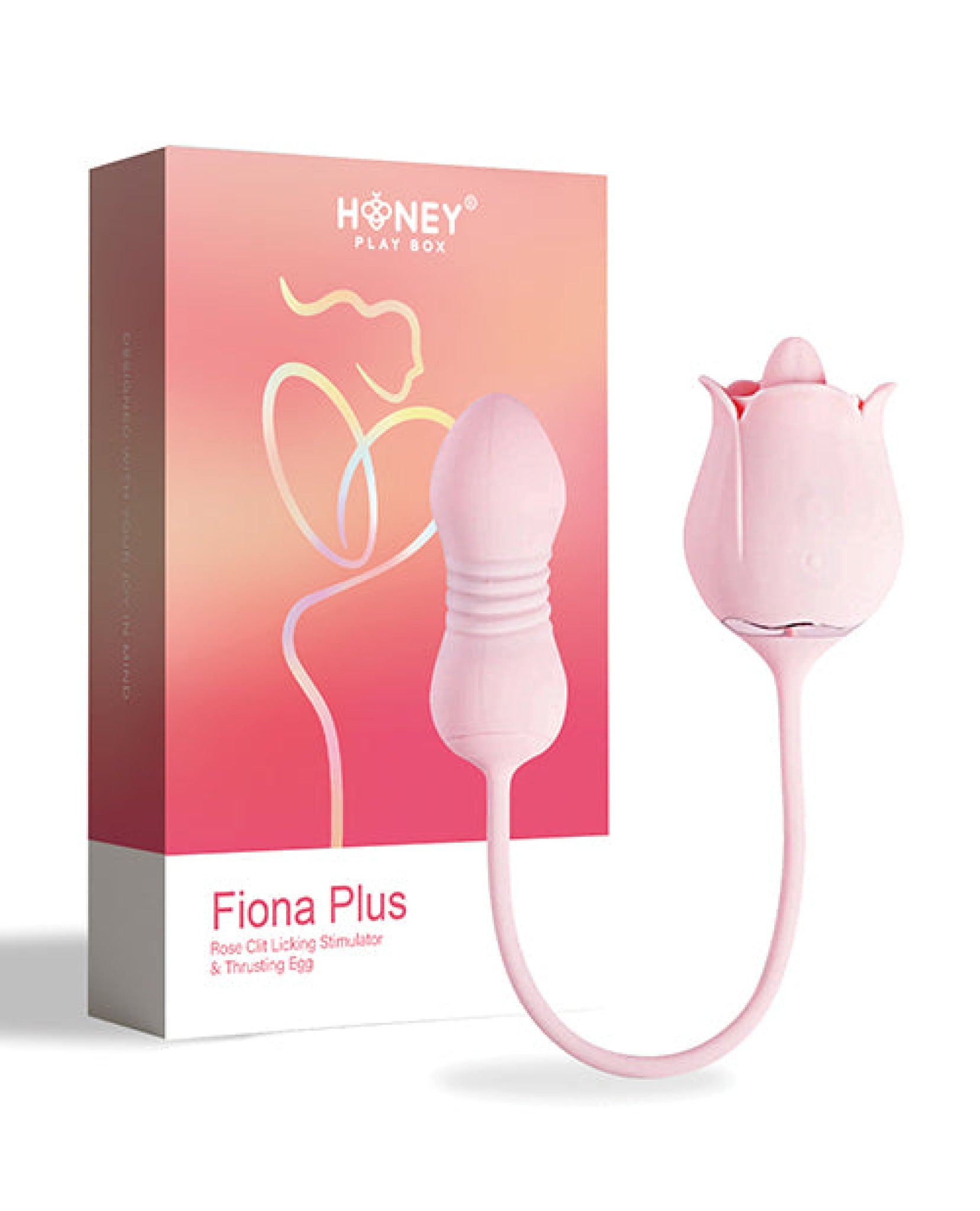 Fiona Plus Rose Clit Licking Stimulator & Thrusting Egg Uc Global Trade