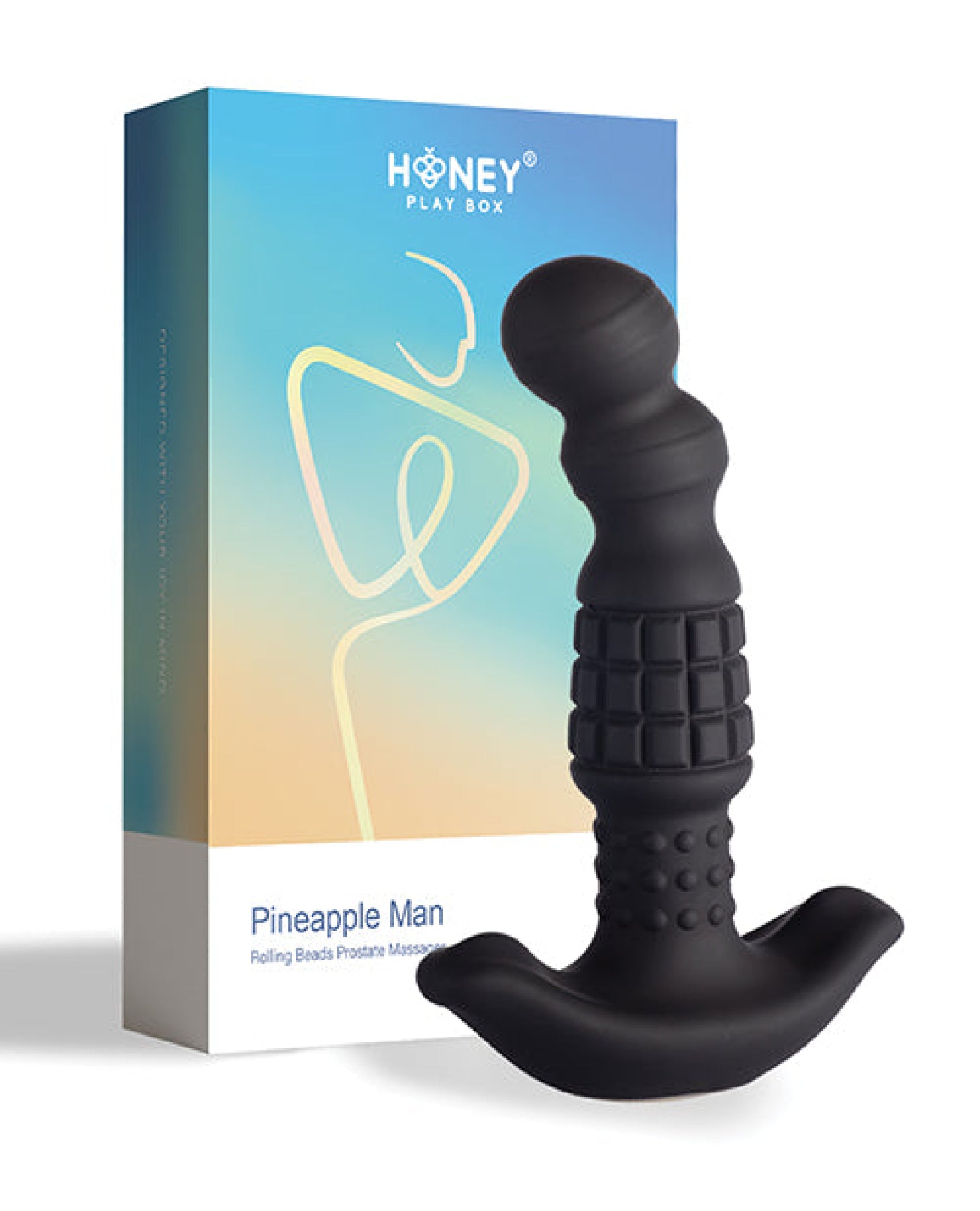 Pineapple Man Vibrating Prostate Massager - Black Uc Global Trade