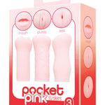 Icon Brands Pocket Pink Strokers - 3- Pack Icon