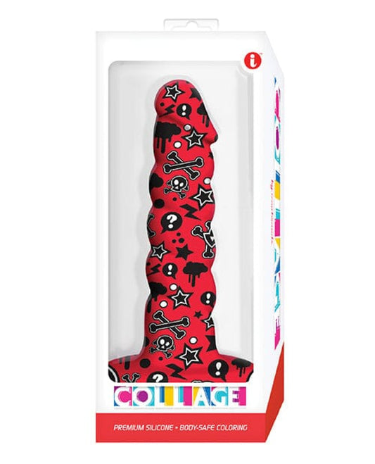Collage Goth Girl Twisted Silicone Dildo Icon 1657