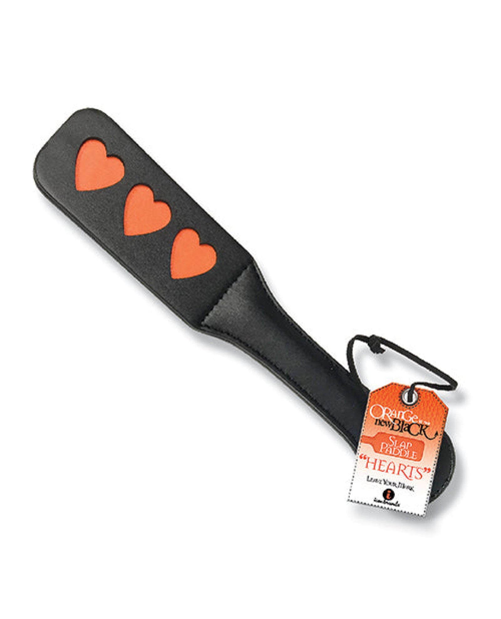 The 9's Orange Is The New Black Slap Paddle - Hearts Icon
