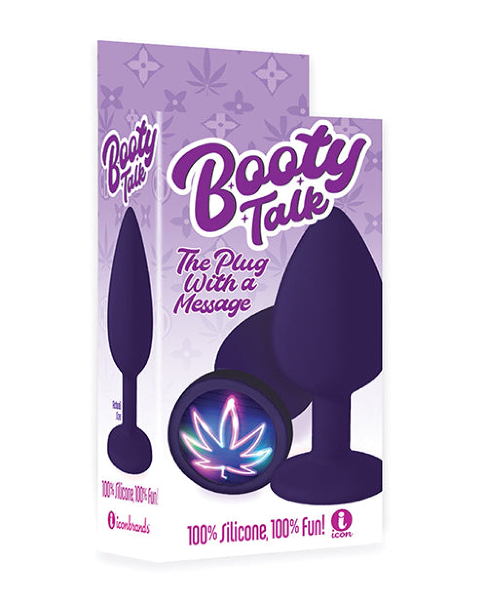 The 9's Booty Calls Neon Leaf Plug - Purple Icon