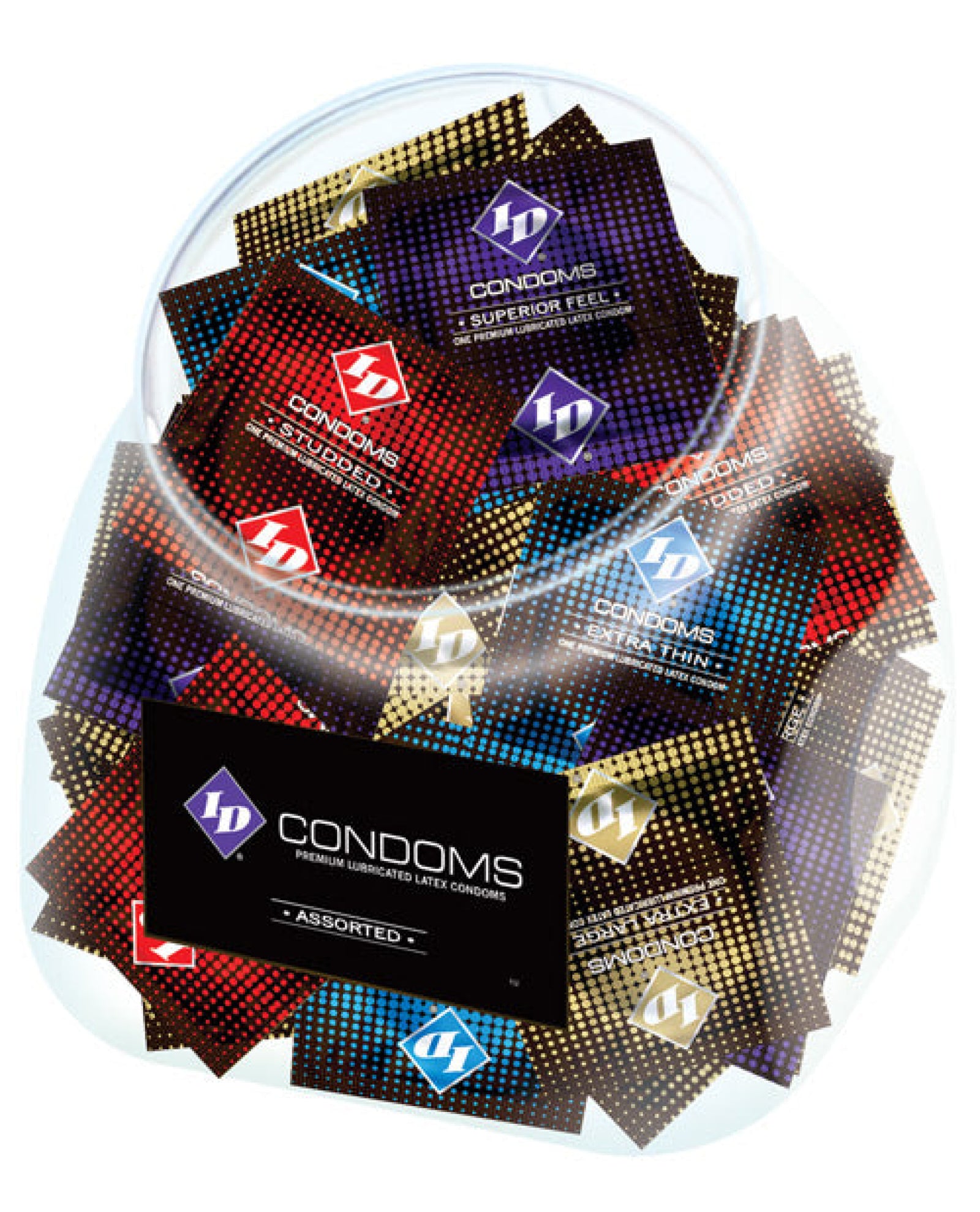 Id Assorted Condoms - Jar Of 144 Id