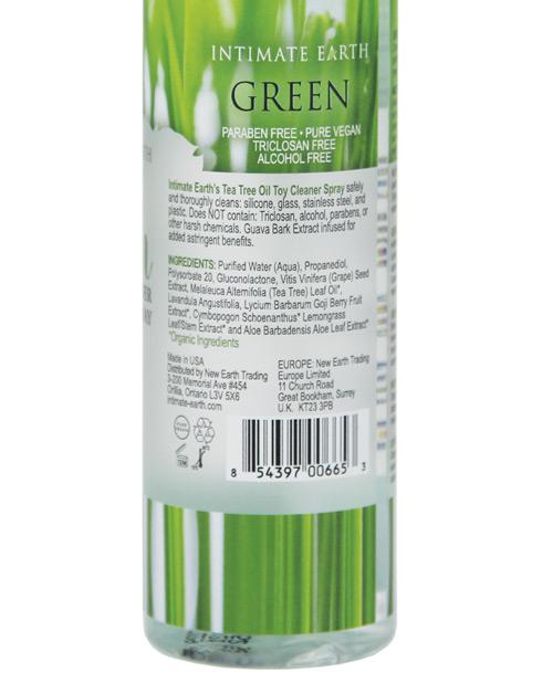 Intimate Earth Toy Cleaner Spray - 4.2 Oz Green Tea Tree Oil Intimate Earth