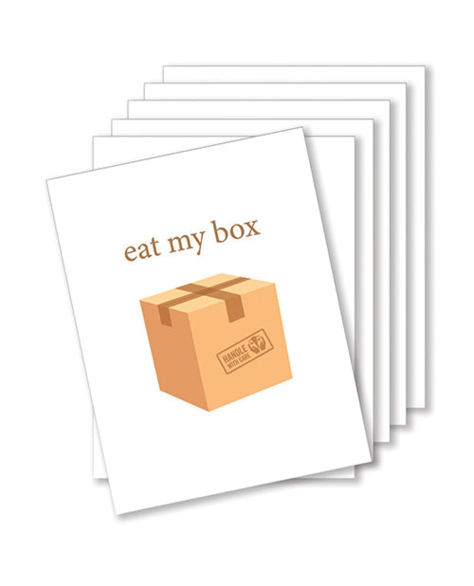 Eat My Box Naughty Greeting Card - Pack Of 6 Kush Kards
