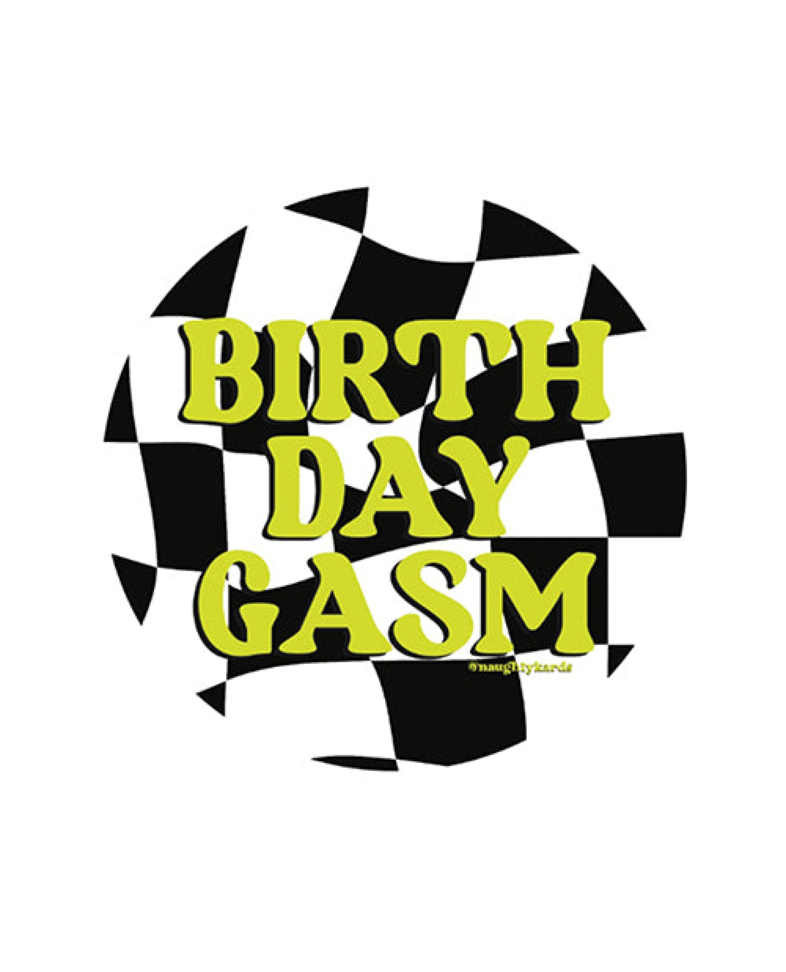 Birthday-gasm Naughty Sticker - Pack Of 3 Kush Kards