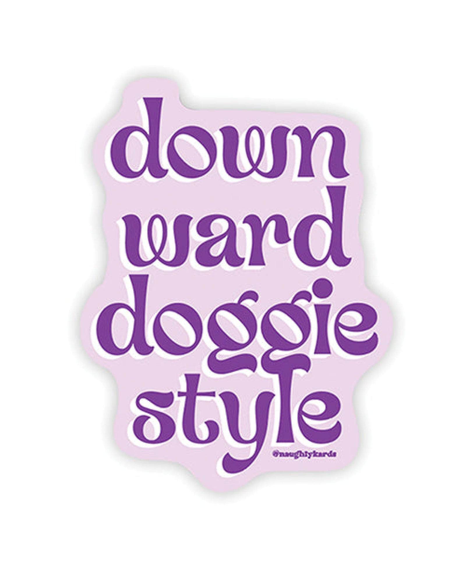 Downward Doggie Naughty Sticker - Pack Of 3 Kush Kards