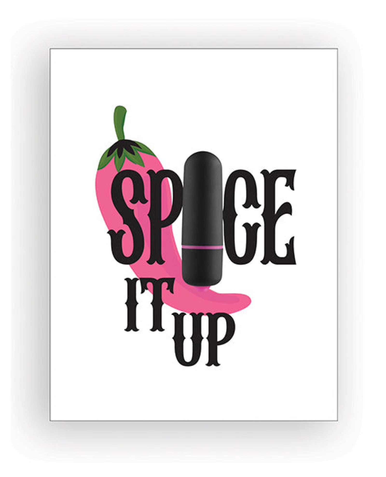 Spice It Up Naughty Greeting Card w/Rock Candy Vibrator & Fresh Vibes Towelettes Kush Kards