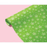 Green Pot Leaf Wrapping Paper Kush Kards