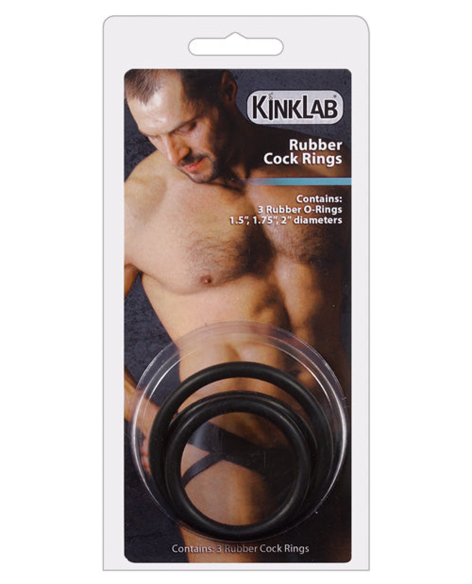 Kinklab Rubber Cock Ring - Pack Of 3 Kinklab
