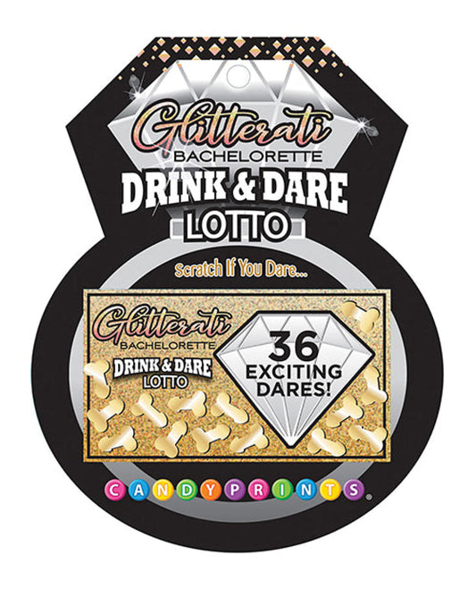 Glitterati Bachelorette Drink & Dare Lotto Little Genie Productions LLC 1657