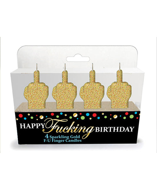 Happy Fucking Birthday Fu Candle Set Little Genie 1657