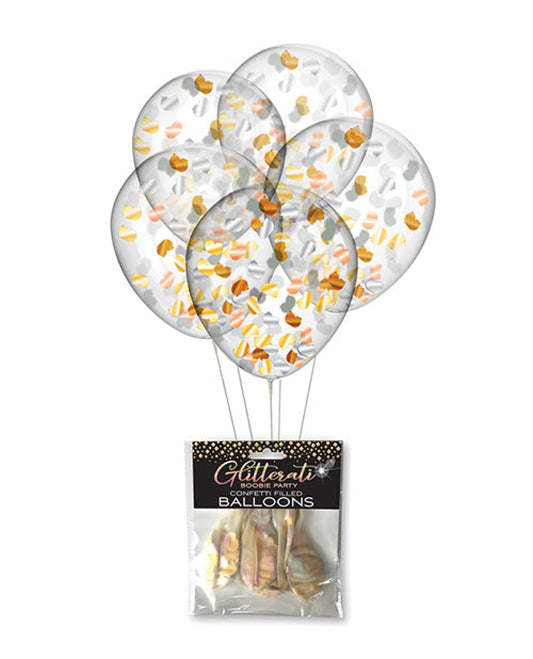 Glitterati Boobie Party Confetti Balloons - Pack Of 5 Little Genie Productions LLC 1657