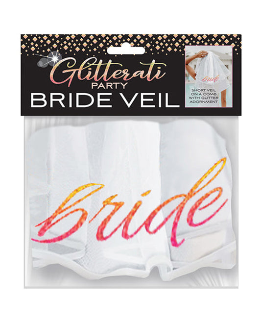 Glitterati Bride Veil - Rose Gold-white Little Genie Productions LLC 1657