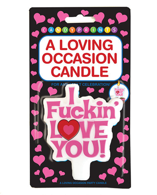 A Loving Occasion Candle - I Fuckin Love You Little Genie 1657