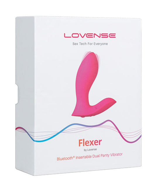 Lovense Flexer Dual Panty Vibrator - Pink Lovense® 1657