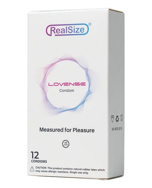 Lovense Realsize Condoms - Box Of 12 Lovense® 1657
