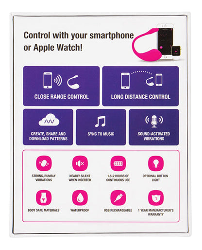 Lovense Lush 2.0 Sound Activated Vibrator - Pink Lovense®