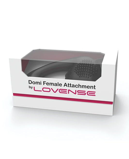 Lovense Domi Flexible Rechargeable Mini Wand Female Attachment - Black Lovense® 1657