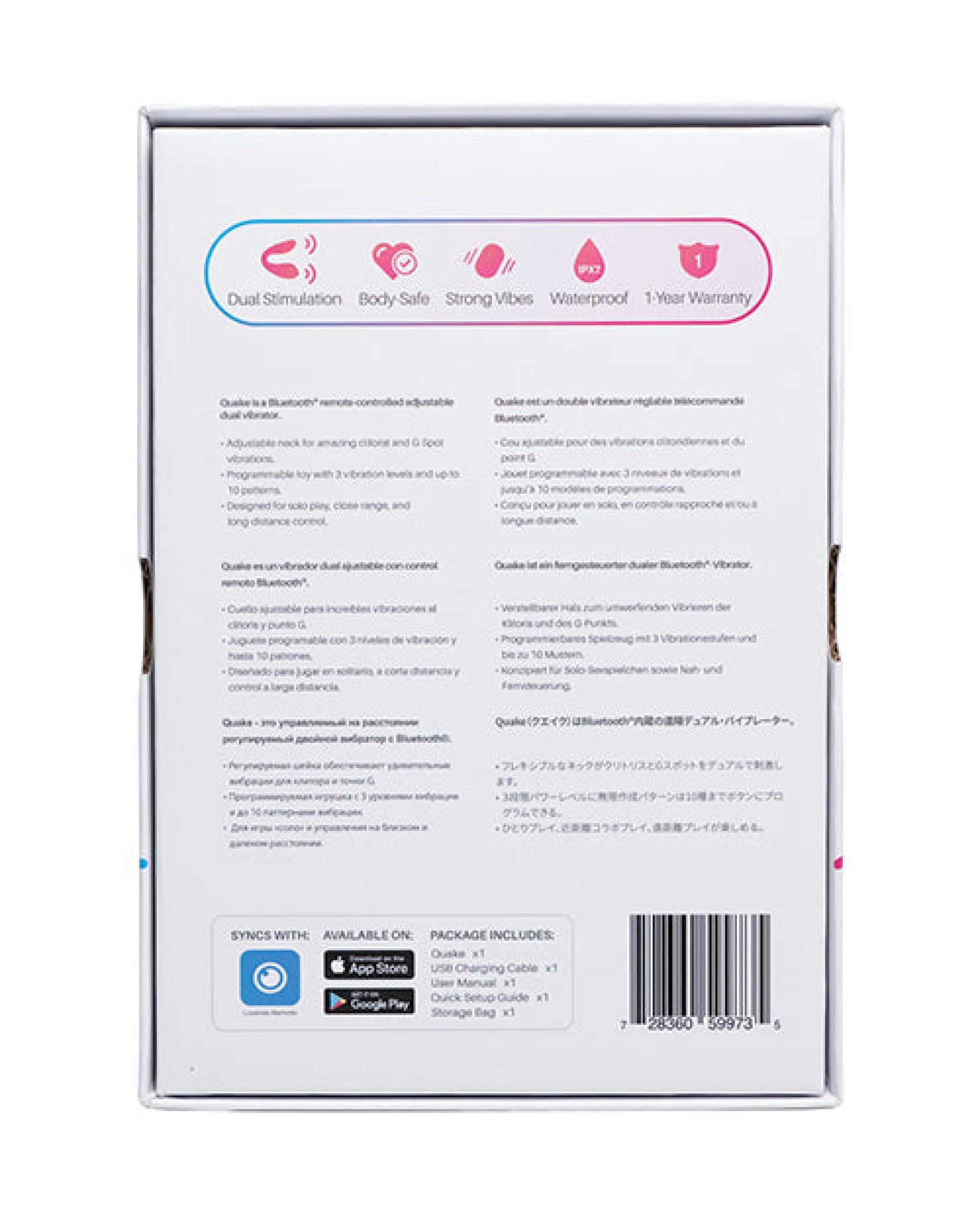Lovense Dolce (previously Quake) Adjustable Dual Stimulator - Pink Lovense®