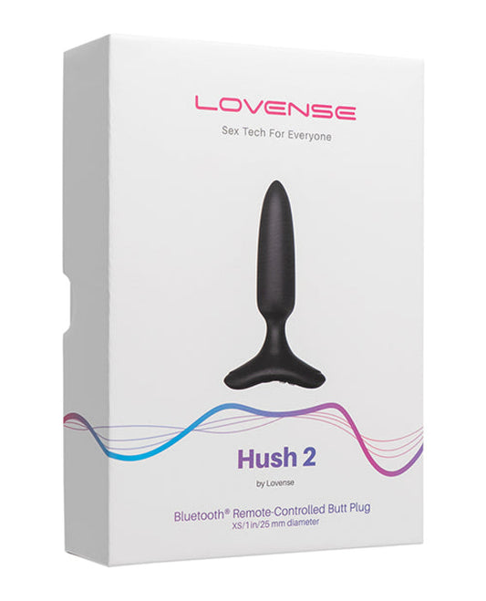 Lovense Hush 2 1" Butt Plug - Black Lovense® 500