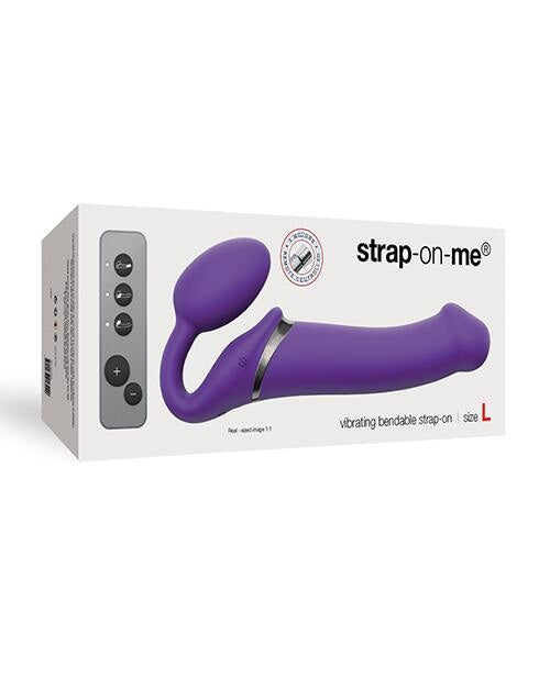 Strap On Me Vibrating Bendable L Strapless Strap On - Purple Strap On Me