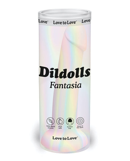 Love To Love Curved Suction Cup Dildolls Fantasia - Asst Colors Love To Love 1657