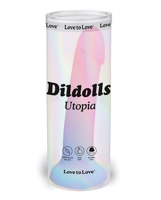 Love To Love Curved Suction Cup Dildolls Utopia - Asst Colors Love To Love 1657