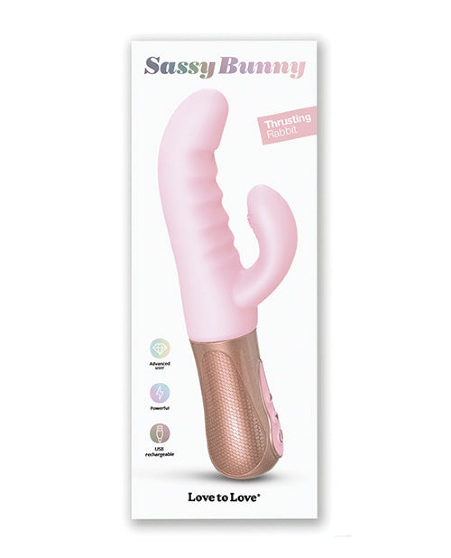 Love to Love Sassy Bunny Thrusting G-Spot Rabbit - Baby Pink Love To Love