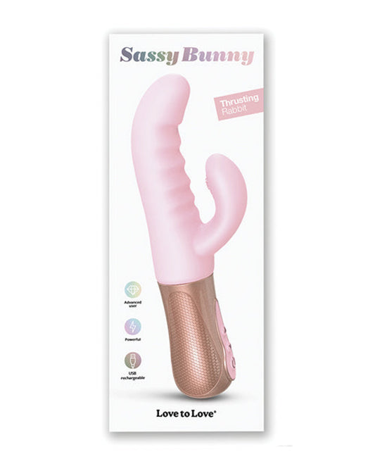 Love to Love Sassy Bunny Thrusting G-Spot Rabbit - Baby Pink Love To Love