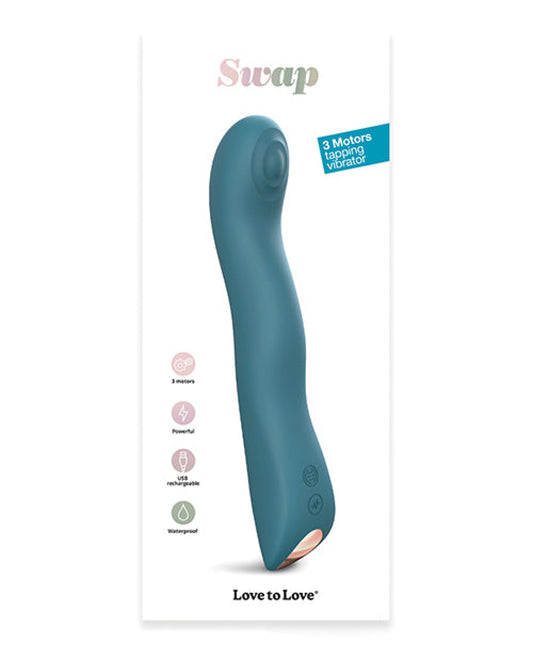 Love To Love Swap Tapping Vibrator - Teal Me Love To Love 1657