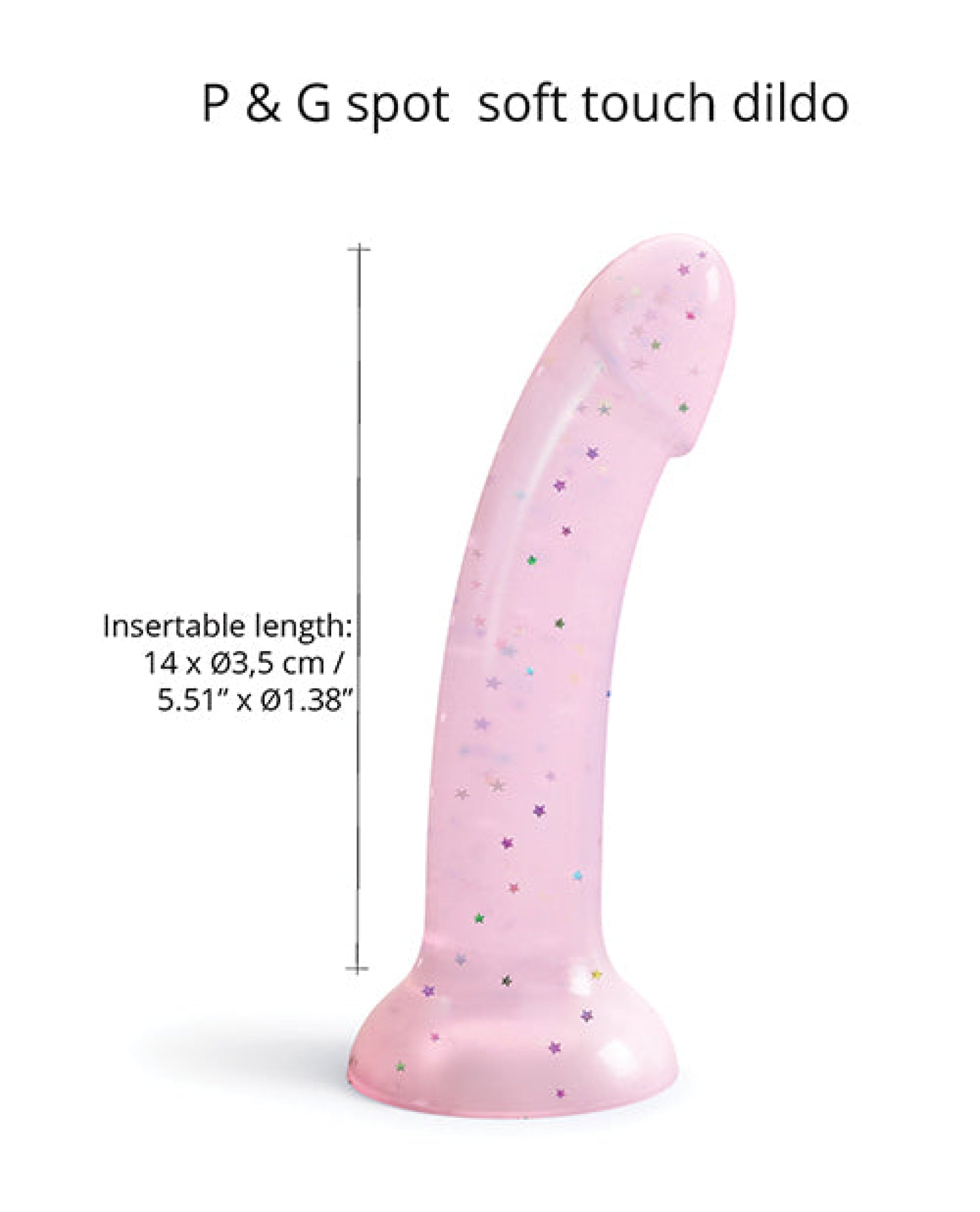 Love To Love Curved Suction Cup Dildolls Starlight - Pink Love To Love