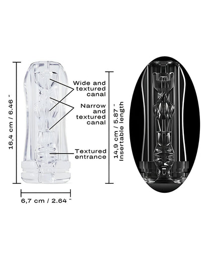 Dorcel Deep Blow Multi Sensation Sleeve - Clear Dorcel