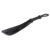 Sultra 16" Lambskin Twill Weave Grip Flogger - Black Sultra
