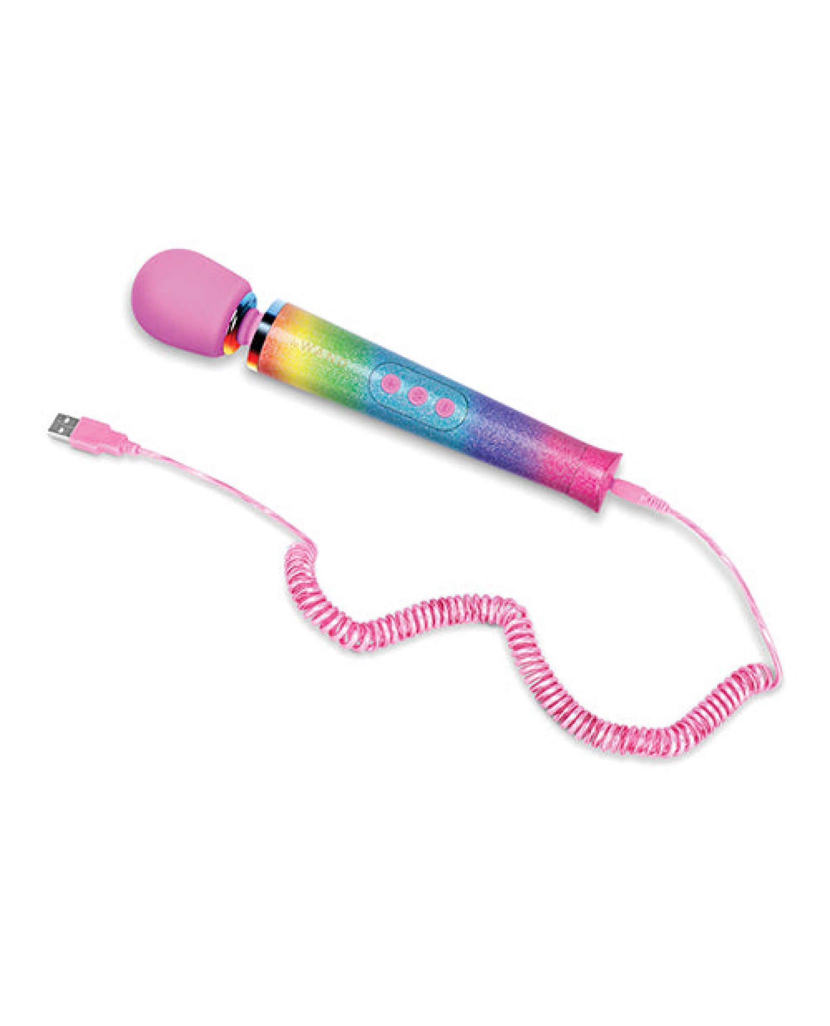 Le Wand Petite Rechargeable Vibrating Massager - Rainbow Le Wand