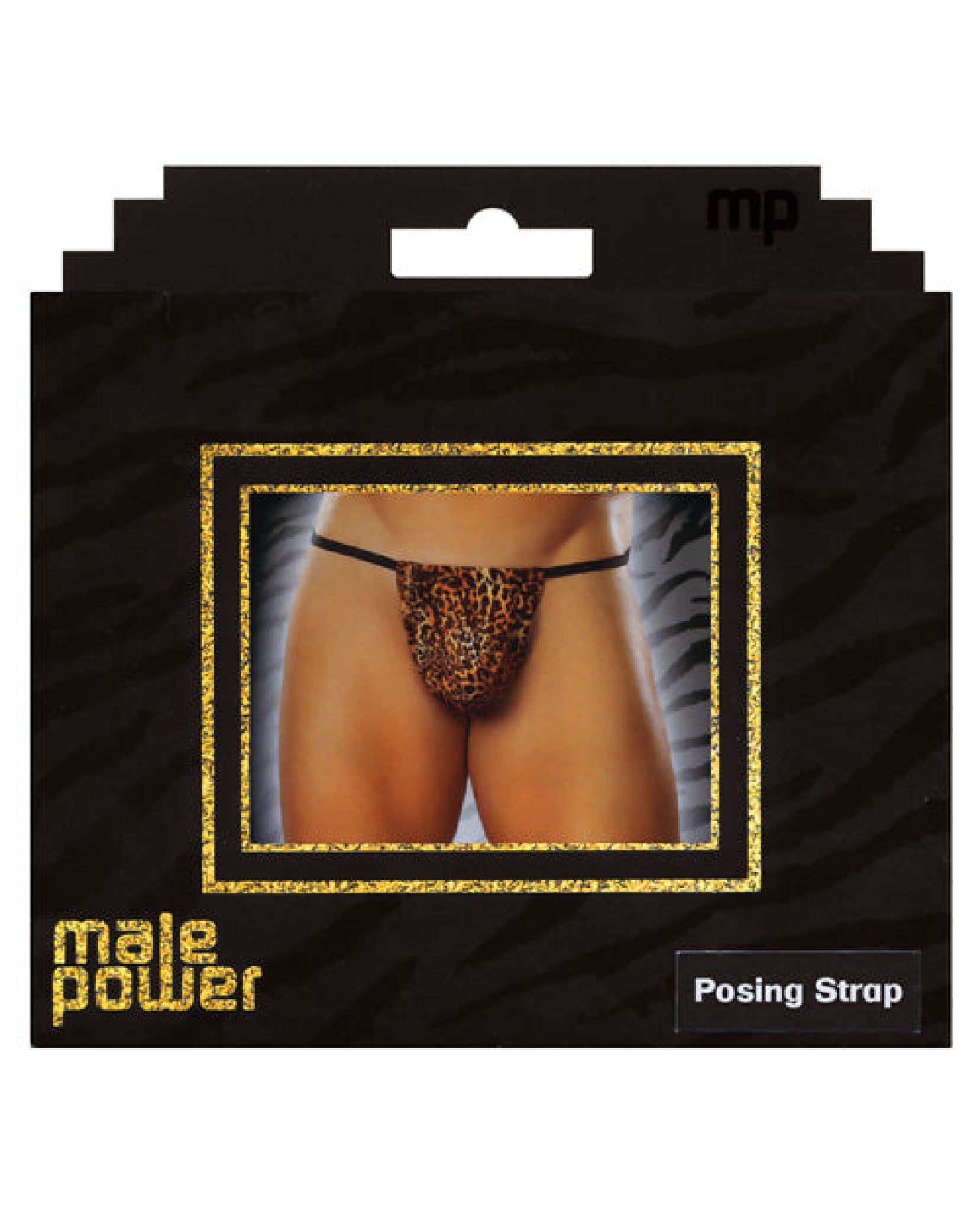 Male Power Posing Strap Thong Animal Print O-s Comme Ci Comme Ca