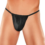 Male Power Nylon Lycra Pouch Thong Black O-s Comme Ci Comme Ca