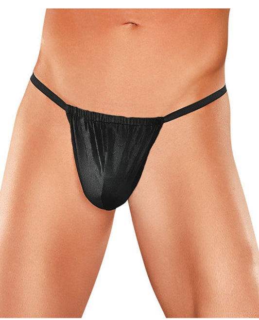 Male Power Nylon Lycra Pouch Thong Black O-s Comme Ci Comme Ca 500