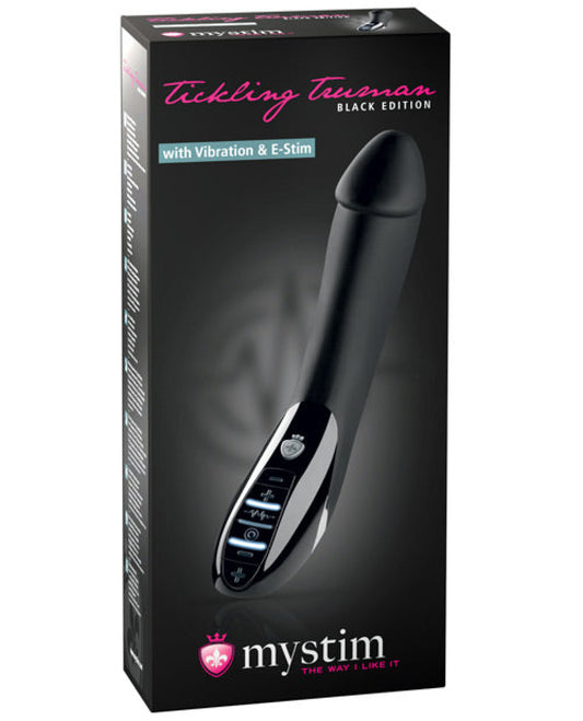 Mystim Tickling Truman Estim Vibrator Black Edition - Black Mystim
