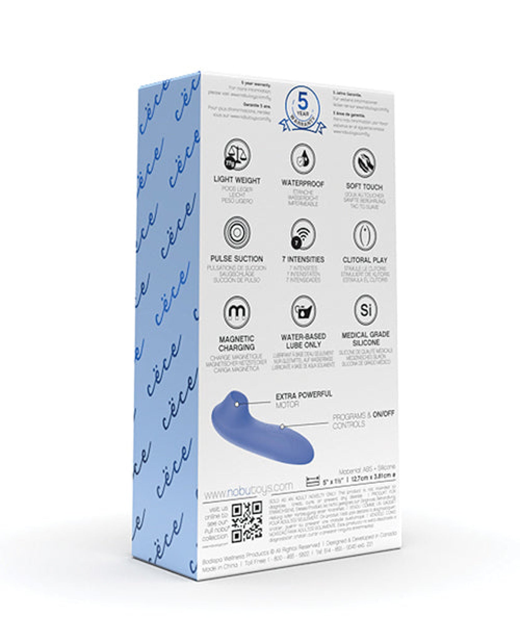 Nobu Essentials Cece Pulse Stimulator - Periwinkle Blue Nobu