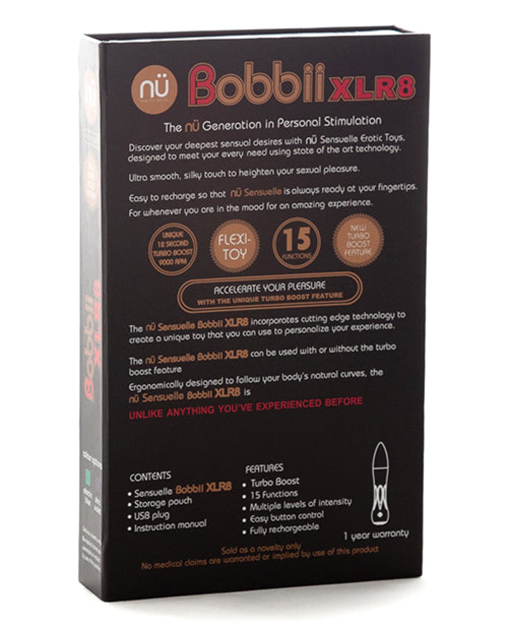 Sensuelle Bobbii Flexible Vibe Xlr8 Turbo Boost Sensuelle