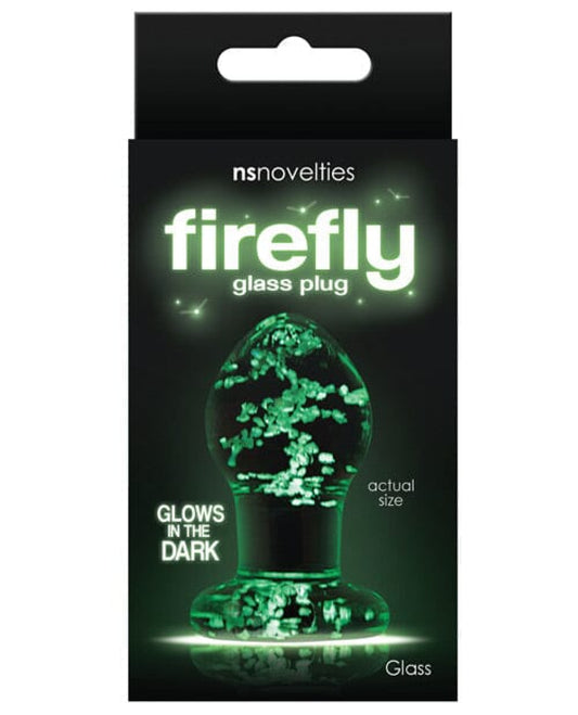 Firefly Clear Glass Plug - Glow Firefly 1657