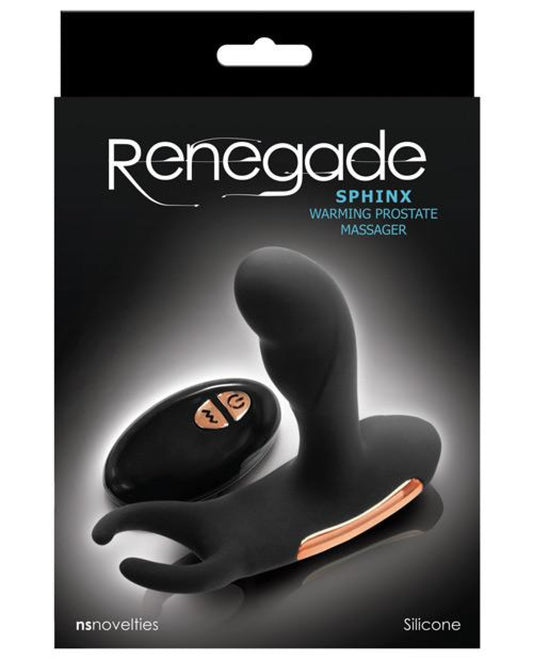 Renegade Sphinx Warming Prostate Massager - Black Renegade 1657