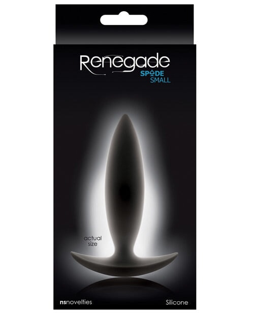 Renegade Spade Butt Plug - Black Renegade